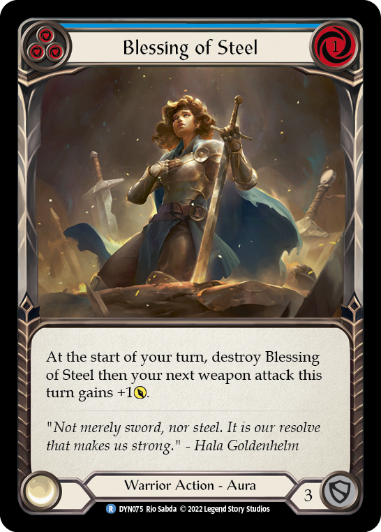 Blessing of Steel (Blue) Rainbow Foil