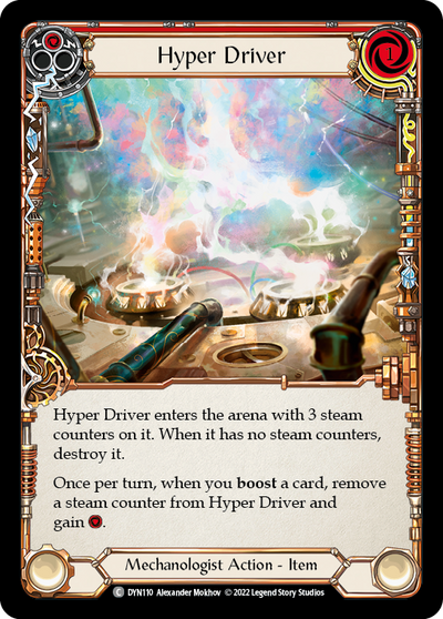 Hyper Driver Red Cold Foil