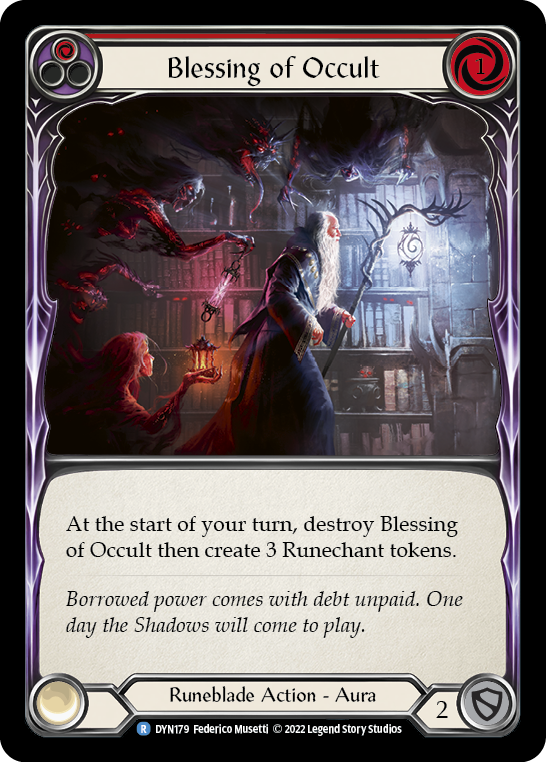 Blessing of Occult (Red) Rainbow Foil