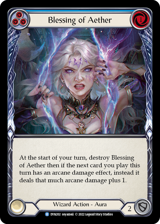 3x Blessing of Aether (Blue)