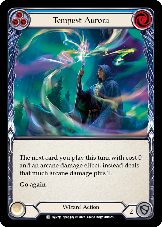 Tempest Aurora (Blue) Rainbow Foil