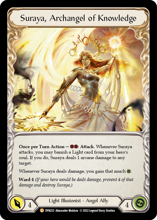 Invoke Suraya // Suraya, Archangel of Knowledge Rainbow Foil