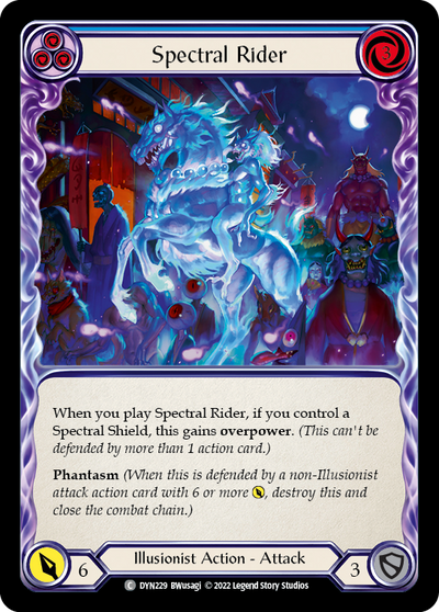 Spectral Rider (Blue) Rainbow Foil