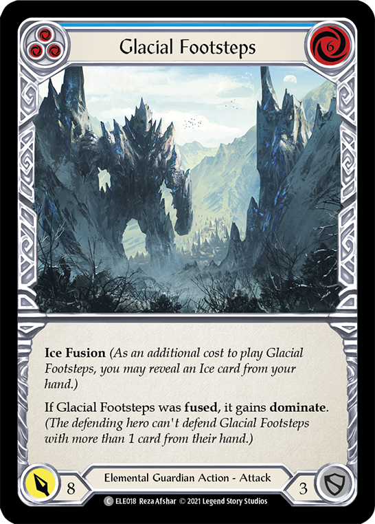 Glacial Footsteps (Blue) Rainbow Foil