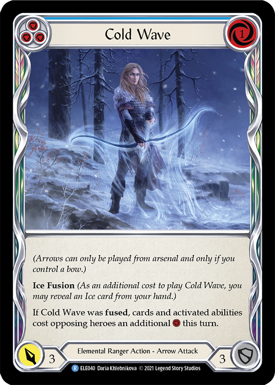 Cold Wave (Blue) Rainbow Foil