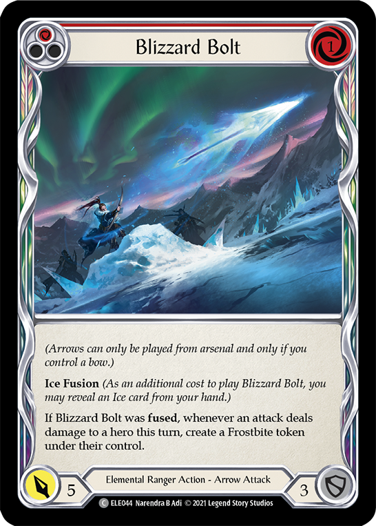 3x Blizzard Bolt (Red)