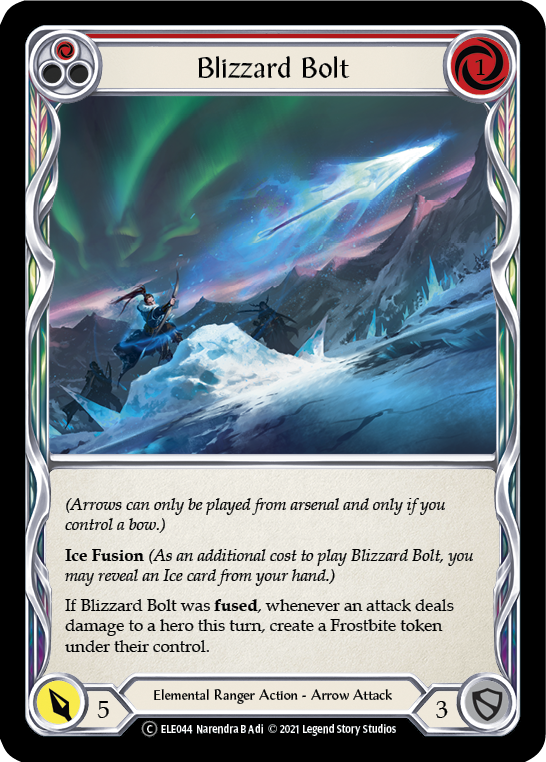 Blizzard Bolt (Red) Rainbow Foil (Unlimited)