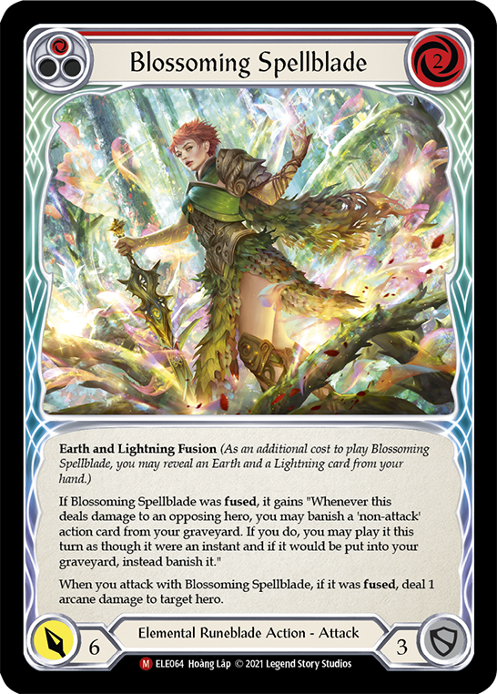 Blossoming Spellblade Rainbow Foil