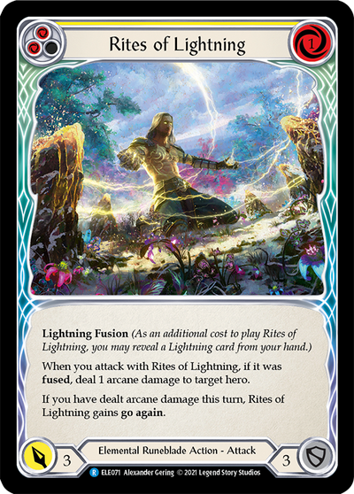 Rites of Lightning (Yellow) Rainbow Foil