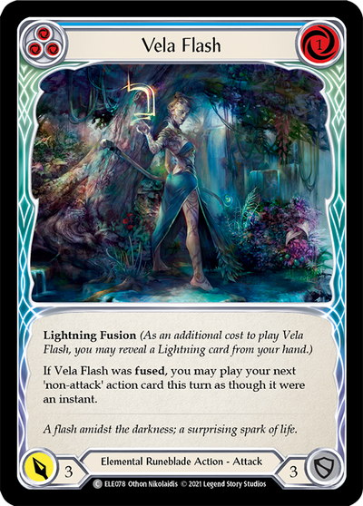 Vela Flash (Blue) Rainbow Foil