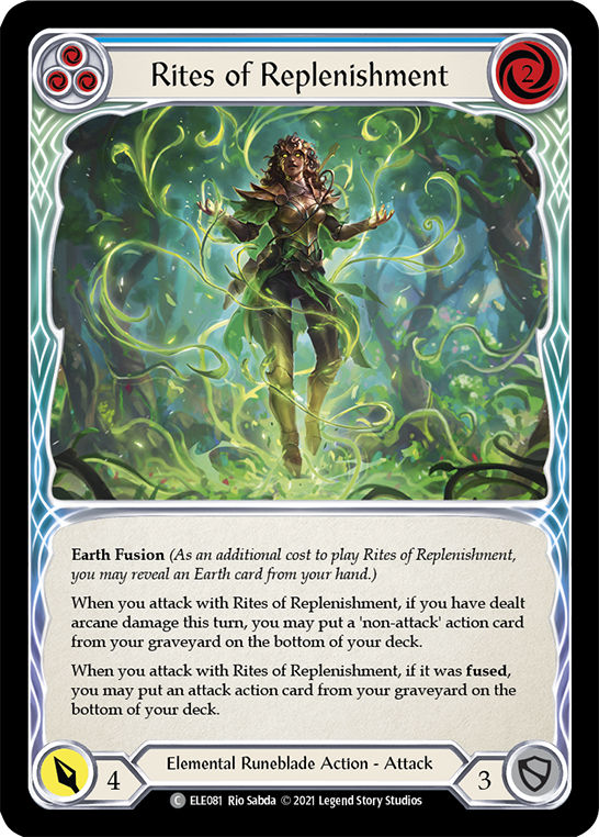 Rites of Replenishment (Blue) Rainbow Foil