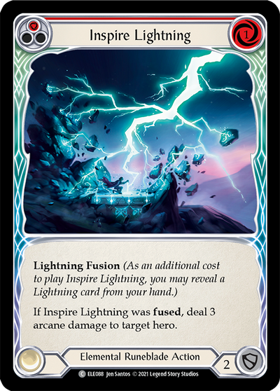 Inspire Lightning (Red) Rainbow Foil