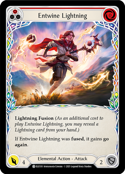 Entwine Lightning (Red) Rainbow Foil