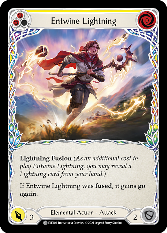 Entwine Lightning (Yellow) Rainbow Foil