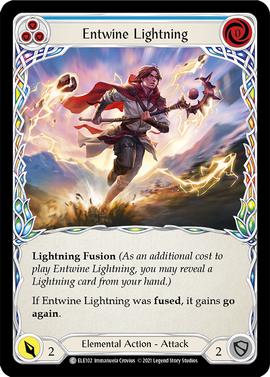 Entwine Lightning (Blue) Rainbow Foil