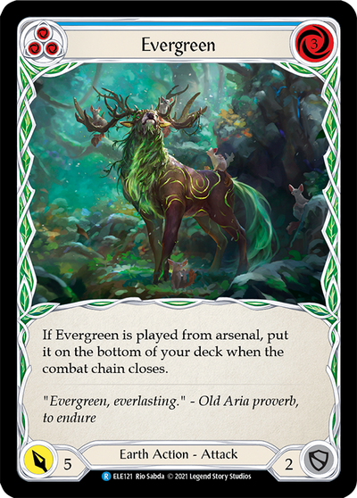 Evergreen (Blue) Rainbow Foil