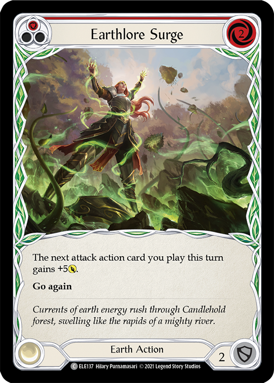 Earthlore Surge (Red) Rainbow Foil