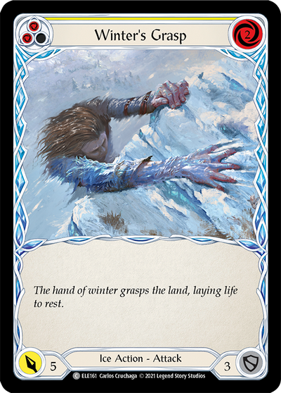 Winter's Grasp (Yellow) Rainbow Foil