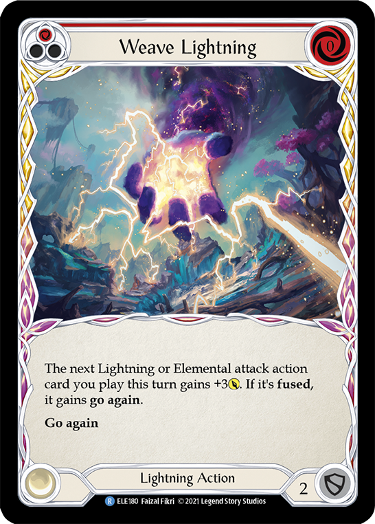 Weave Lightning (Red) Rainbow Foil