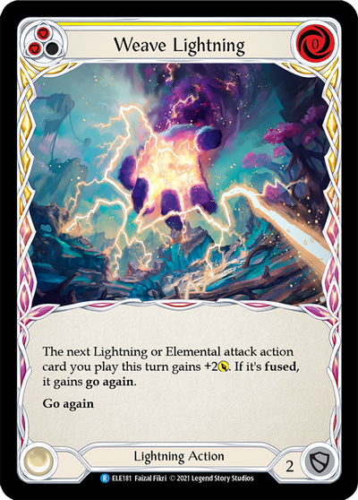 Weave Lightning (Yellow) Rainbow Foil