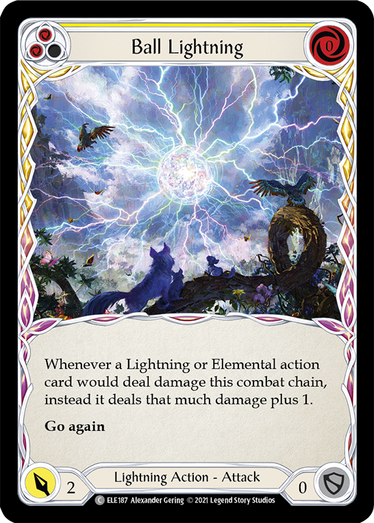 Ball Lightning (Yellow) Rainbow Foil