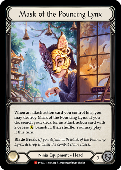 Mask of the Pouncing Lynx Cold Foil