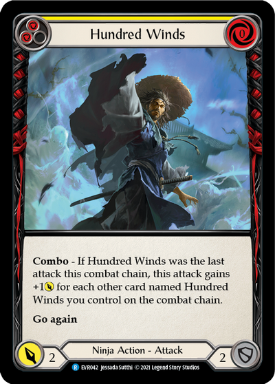 Hundred Winds (Yellow) Rainbow Foil