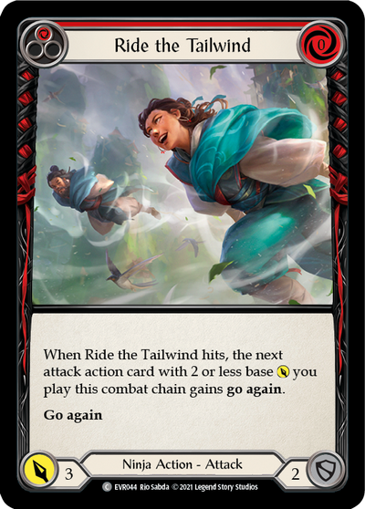 Ride the Tailwind (Red) Rainbow Foil