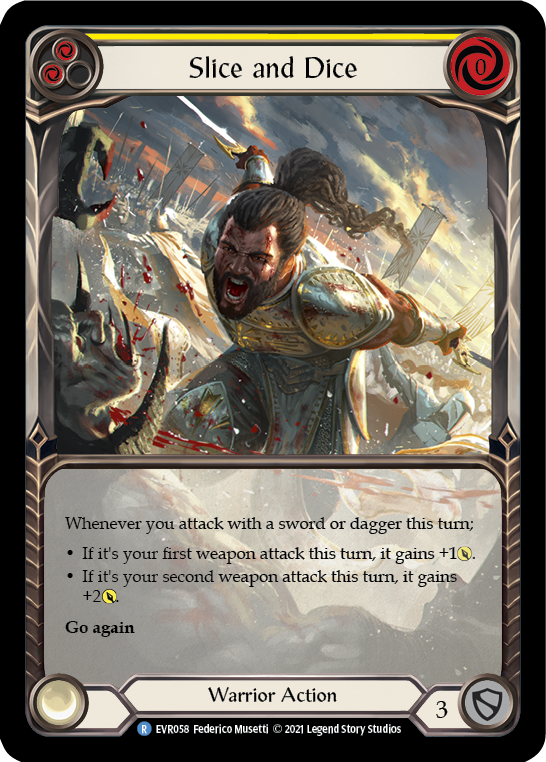 Slice and Dice (Yellow) Extended Art