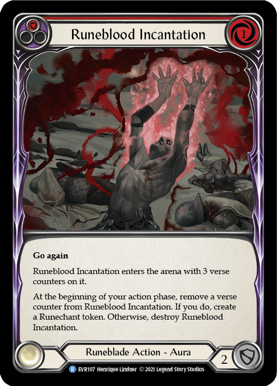 Runeblood Incantation (Red) Rainbow Foil