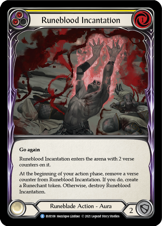 3x Runeblood Incantation (Yellow)