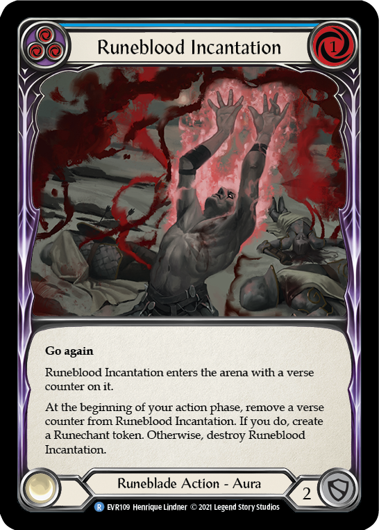 Runeblood Incantation (Blue) Rainbow Foil