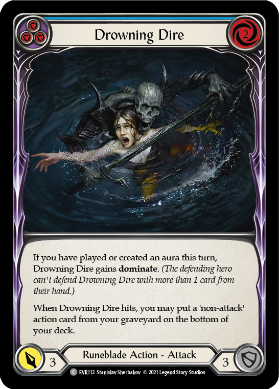 Drowning Dire (Blue) Rainbow Foil