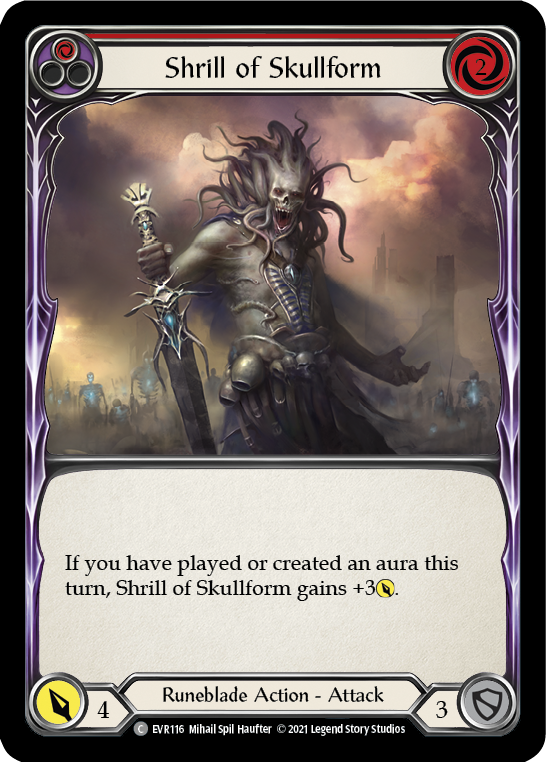 Shrill of Skullform (Red) Rainbow Foil