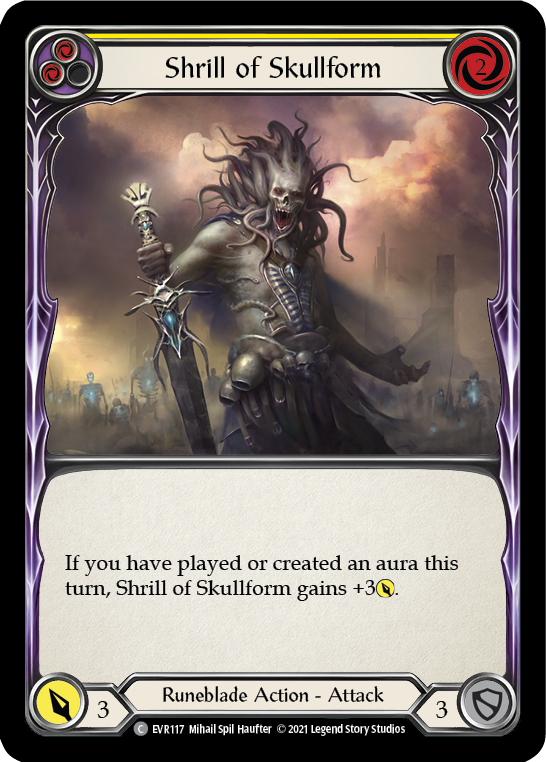 Shrill of Skullform (Yellow) Rainbow Foil