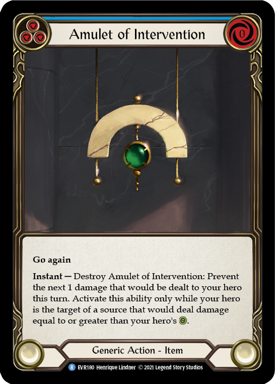 Amulet of Intervention Cold Foil