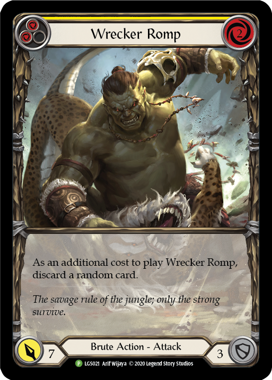 Wrecker Romp (Yellow) Rainbow Foil Promo