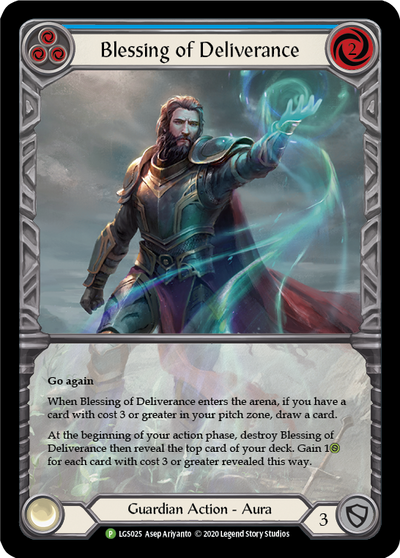 Blessing of Deliverance (Blue) Rainbow Foil Promo