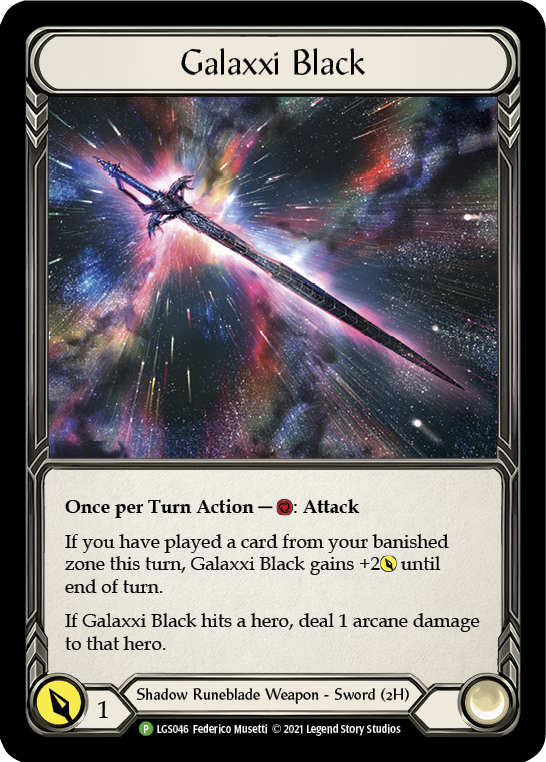 Galaxxi Black Cold Foil プロモーション