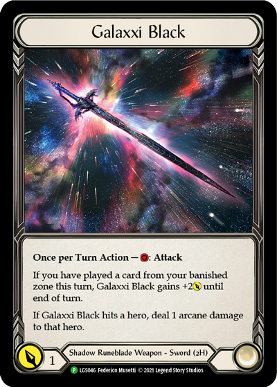 Galaxxi Black Cold Foil プロモーション