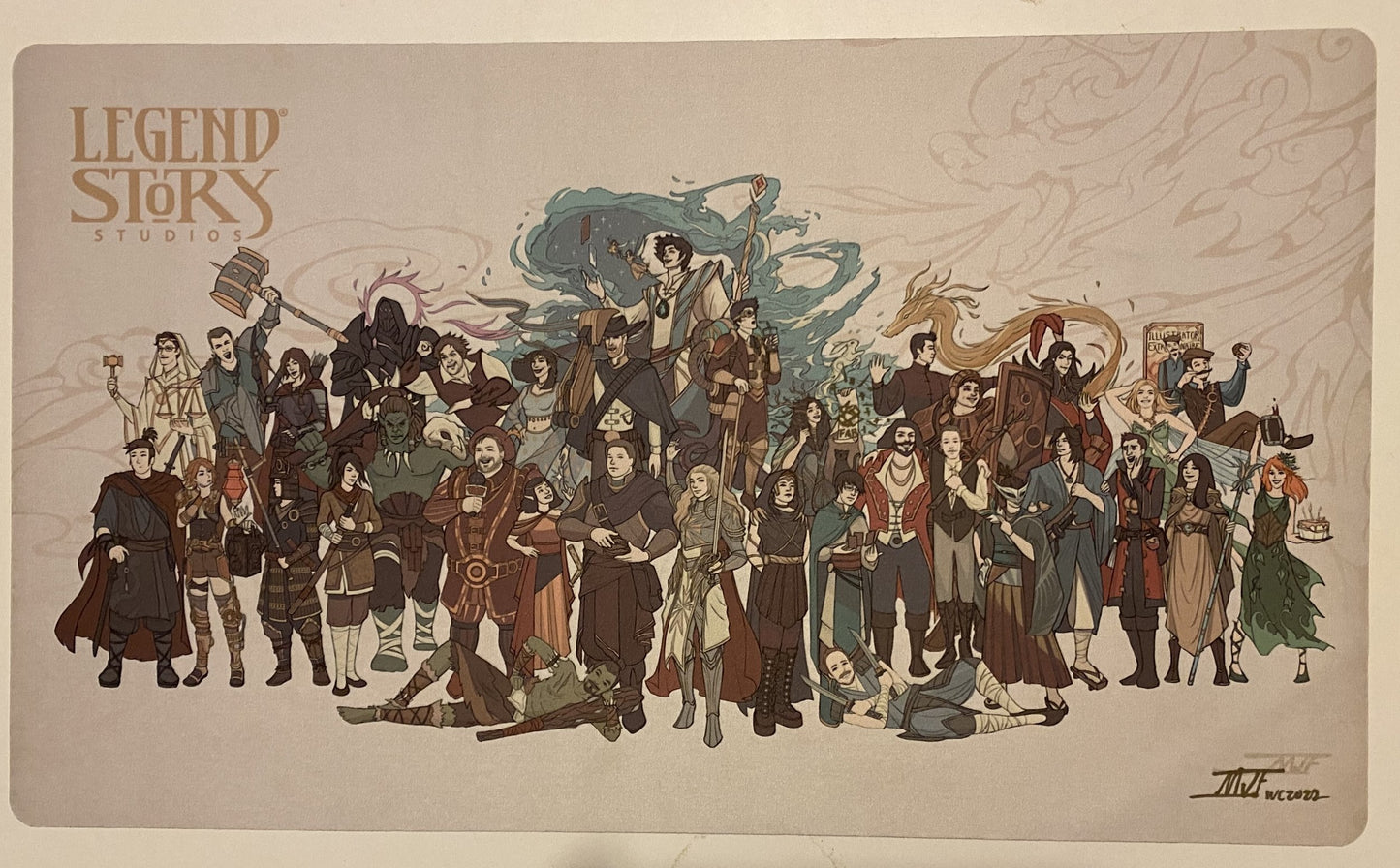 LSS Employee MJ signed playmat