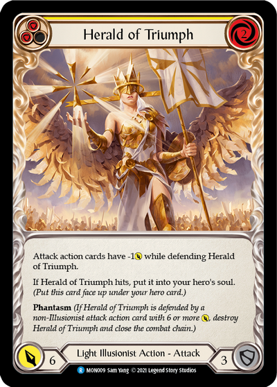 Herald of Triumph (Yellow) Rainbow Foil