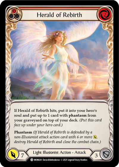 Herald of Rebirth (Red) Rainbow Foil