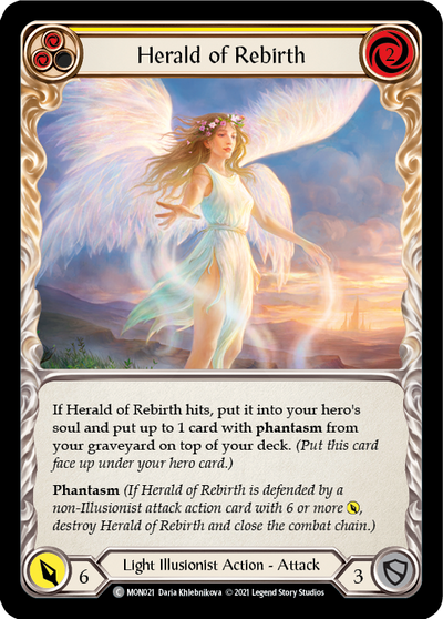 Herald of Rebirth (Yellow) Rainbow Foil