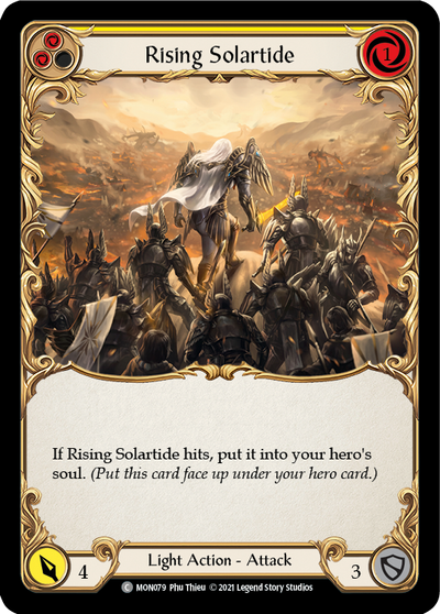 Rising Solartide (Yellow) Rainbow Foil