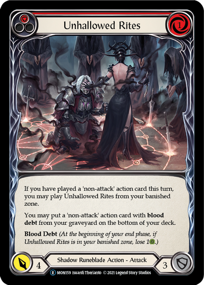 Unhallowed Rites (Red) Rainbow Foil (Unlimited)