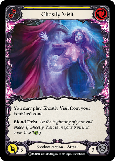Ghostly Visit (Yellow) Rainbow Foil (Unlimited)