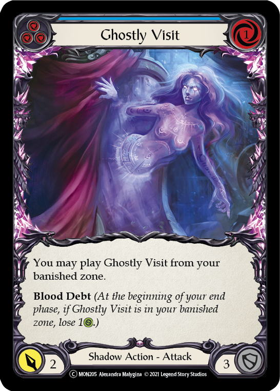 Ghostly Visit (Blue) Rainbow Foil (Unlimited)