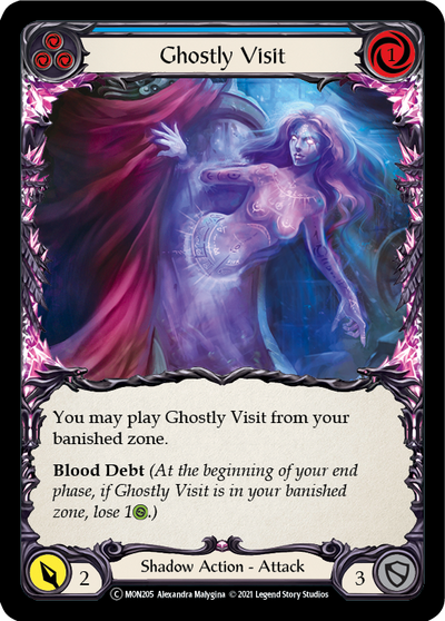 Ghostly Visit (Blue) Rainbow Foil (Unlimited)