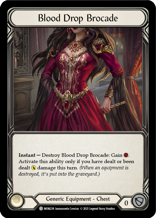 Blood Drop Brocade Cold Foil